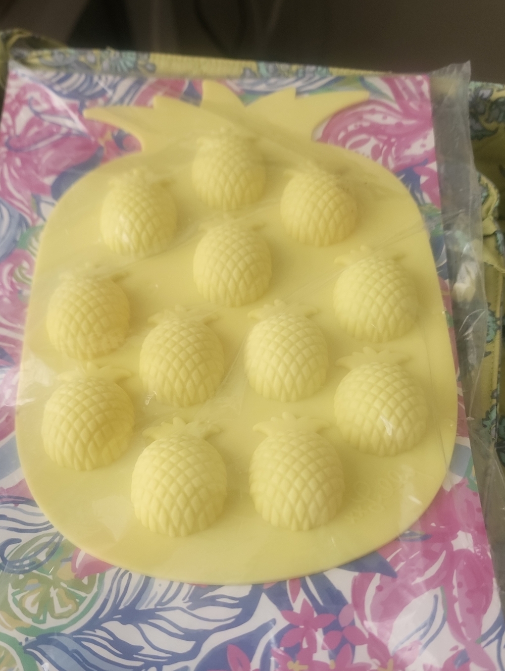 Lilly Pulitzer Yellow Pineapple Silicone Ice Mold